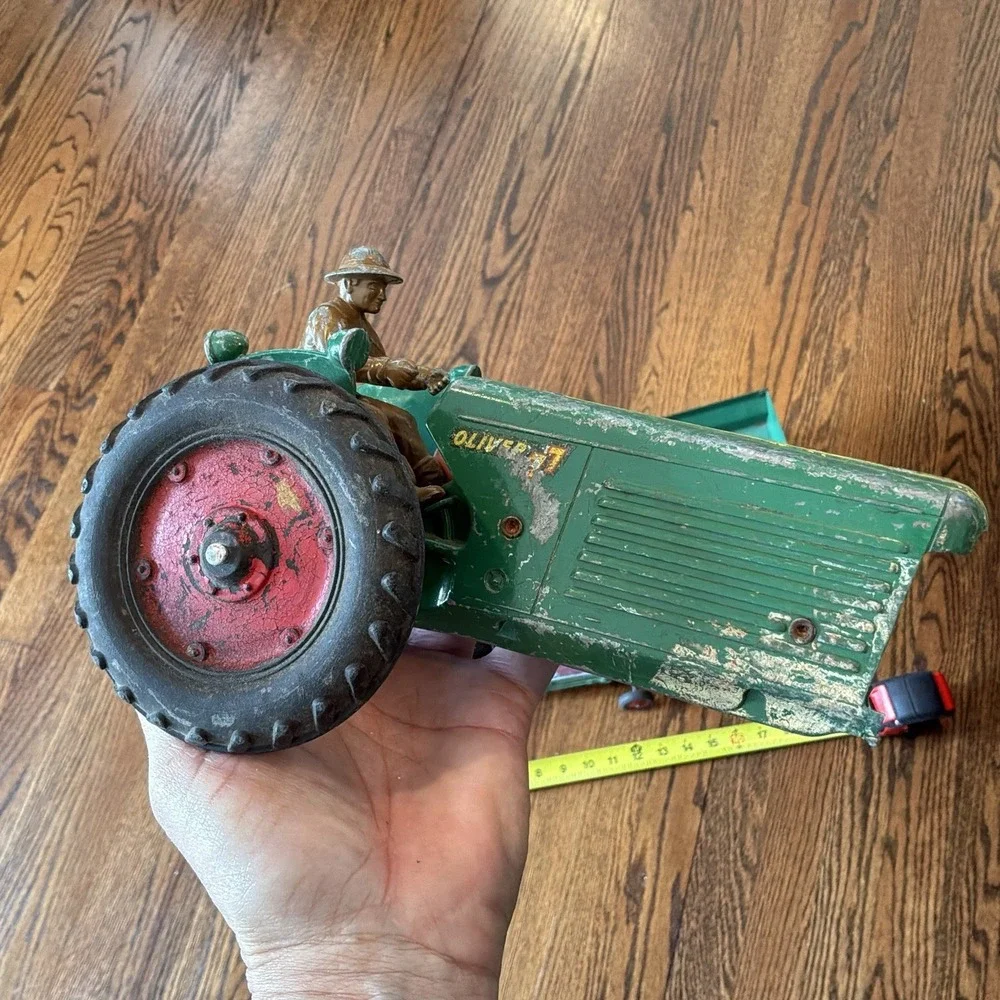 Agco Farm Toy Oliver Tractor Driver Corn Picker‎ Hay Baler Grain Master AS IS
